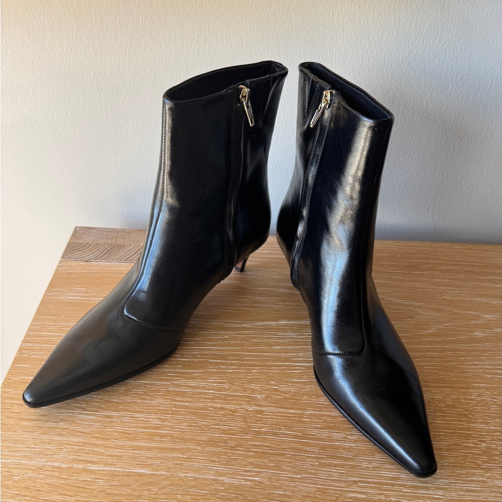 NWT! MADEWELL Women’s The Emilie Ankle Boot, True Black Leather, Size 9 - Picture 4 of 16